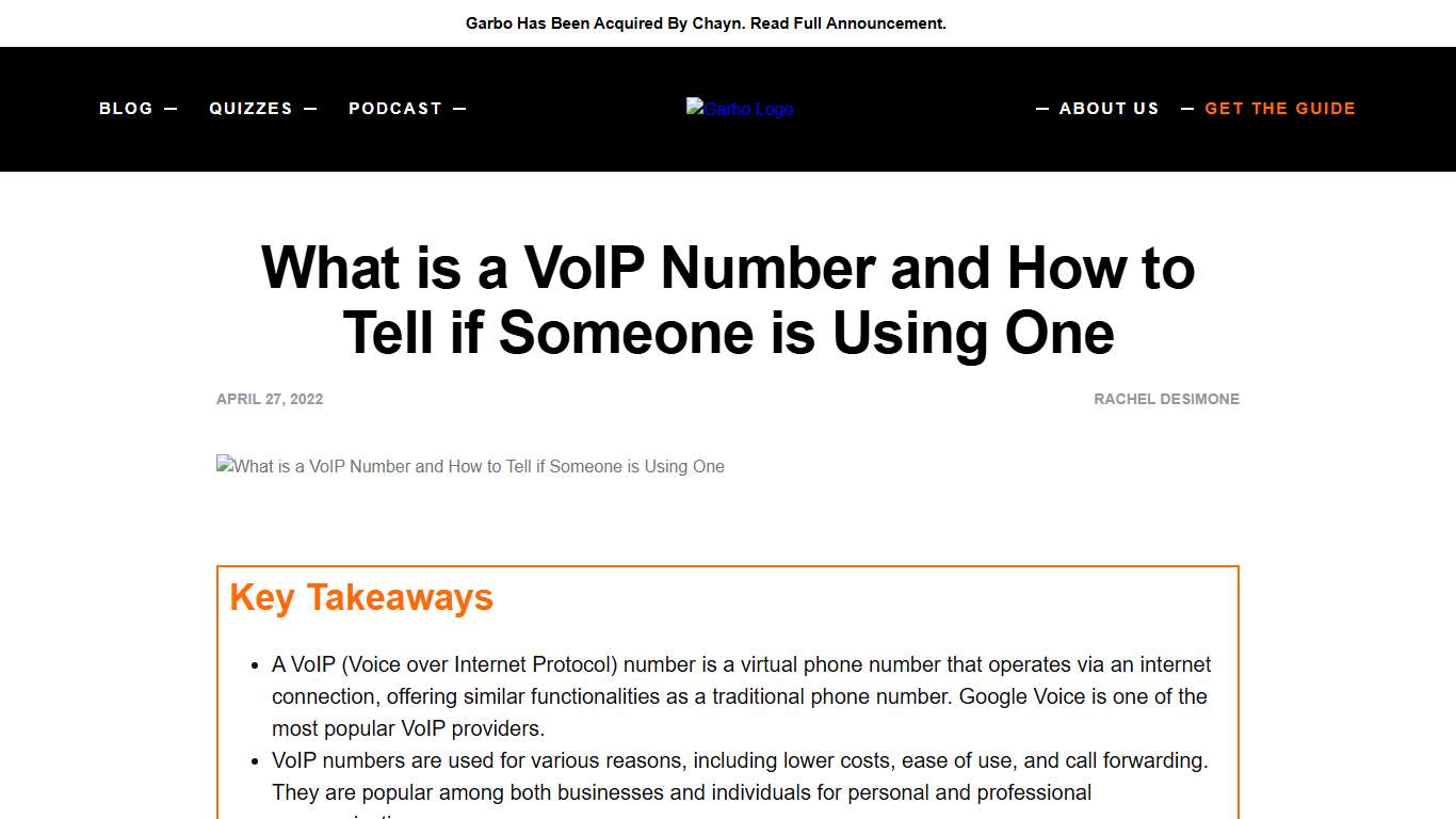 What is a VoIP Number and How to Tell if Someone is Using One